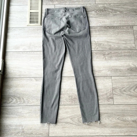 Paige Verdugo Raw Hem Ankle Skinny Jeans in Sea Salt - Picture 13 of 14